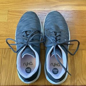 Ryka gray walking sneakers with memory foam. Size 8. Like new. Worn a few times